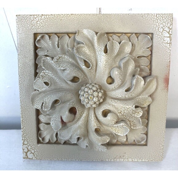 Expo Inc Floral 3D Wall Plaque Home Decor One Plaque - Picture 1 of 4